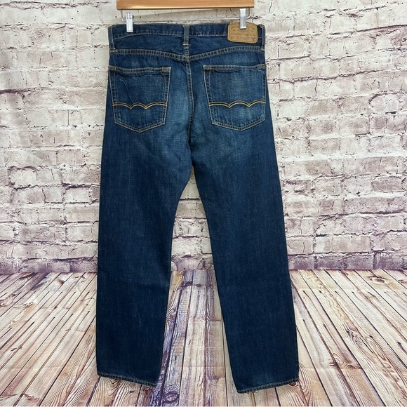 American Eagle Relaxed Straight Medium Wash Denim Jeans - Picture 7 of 10